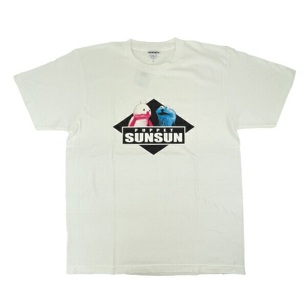 【限定◦未開封】パペットスンスンTシャツ パペットスンスン ひしがた Tシャツ(L) ホワイト アパレル
