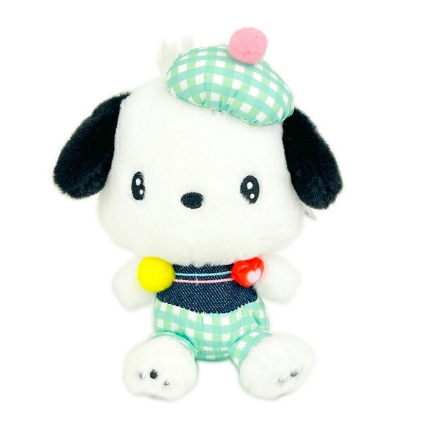 ポチャっこ サンリオ ポチャッコ ギンガムデニム マスコット ぬいぐるみ
