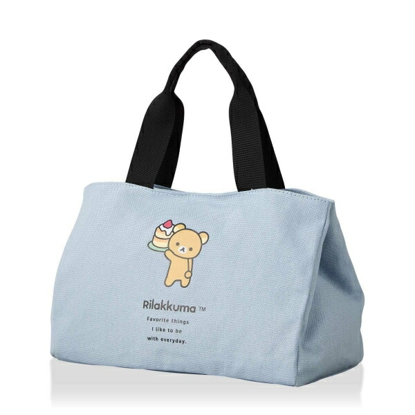 おきがえリラックマ 洋服 バッグ リラックマ サイドボタンミニトートバッグ (ブルー