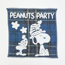 パーフェクト・ワールド・トーキョー(Perfect World Tokyo)のスヌーピー 今治 ミニタオル ブルー 西川  SNOOPY