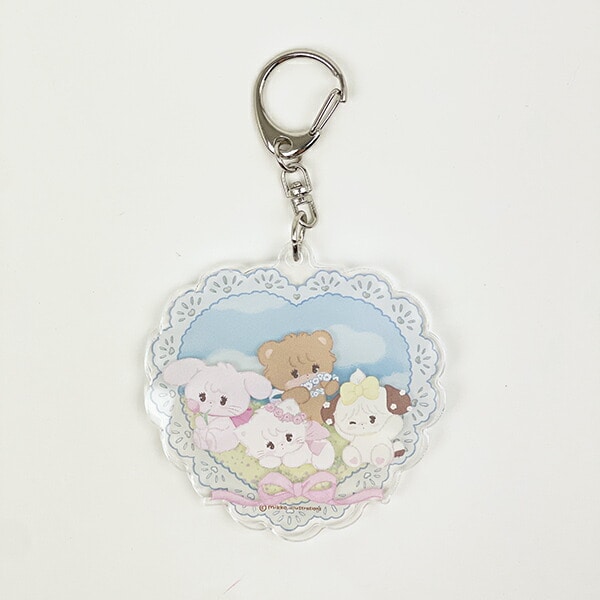 mikko illustrations ミッコ 青空 スライドアクリル キーホルダー 638