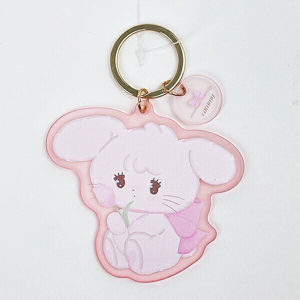 mikko illustrations ミッコ キャミー アクリル染色キーホルダー