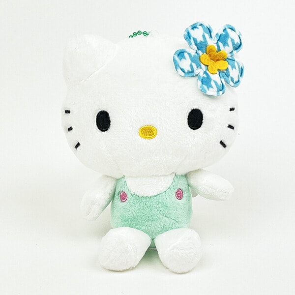 キティ　デニム　ぬいぐるみ　マスコット　キーホルダー　サンリオ サンリオ 50周年 キティ シナモン コラボ ぬいぐるみ