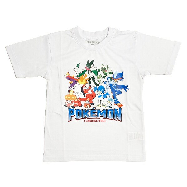 ポケットモンスター キッズ パルデアフェイス Tシャツ(ホワイト