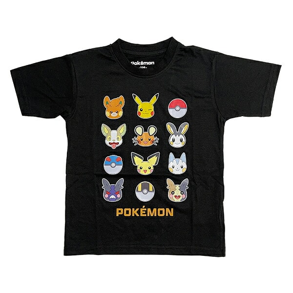 ポケットモンスター Tシャツ(130cm) でんきタイプ ブラック