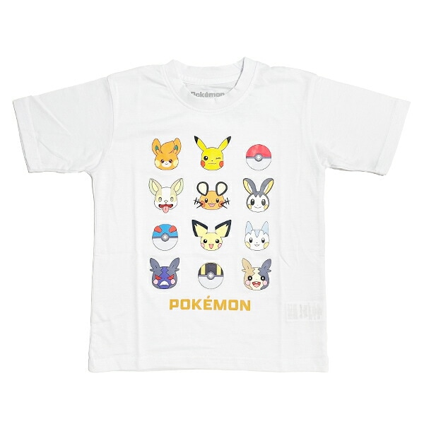 ポケットモンスター Tシャツ(140cm) でんきタイプ ホワイト
