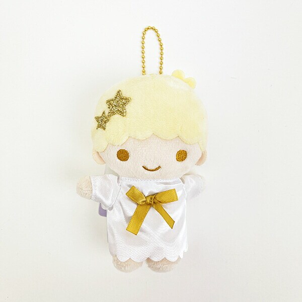 レトロ サンリオ キキ.ララ キーホルダー 40th Anniversary リトルツインスターズ - キキララ40th リトルツインスターズ