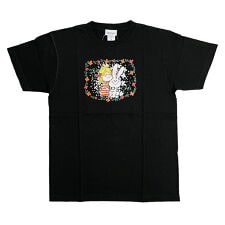 パーフェクト・ワールド・トーキョー(Perfect World Tokyo)の水森亜土 ウサギ＆ガール 半袖Tシャツ(M) ブラック アパレル