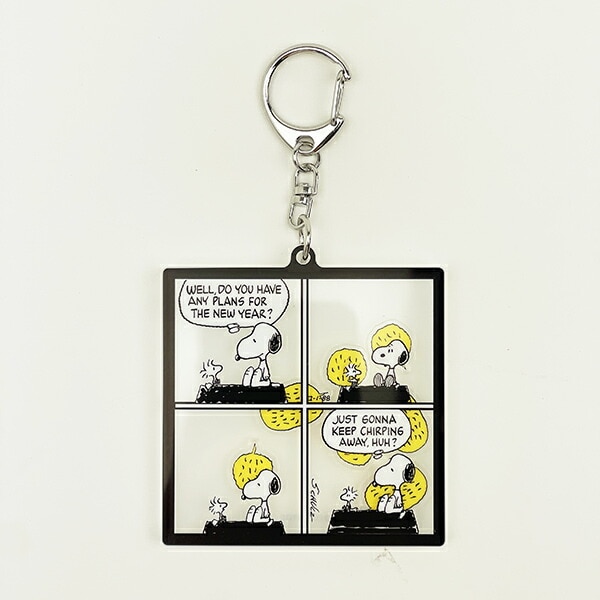スヌーピー コミック シャカシャカアクリルキーホルダー2