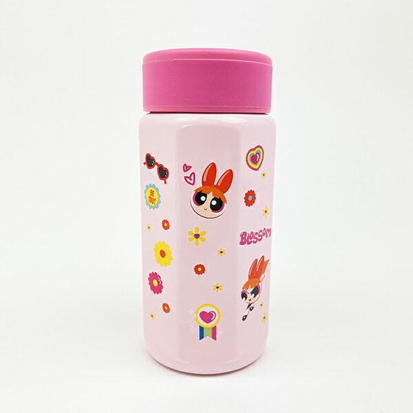 パワーパフガールズ 八角形ステンレスボトル 水筒 ランチ パワパフ