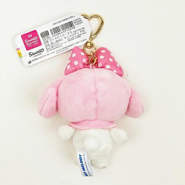 新品未使用　サンリオ　ピンク　マイメロディ　ぬいぐるみ　マスコット　キーホルダー サンリオ マイメロディ リボンぬいぐるみ マスコット