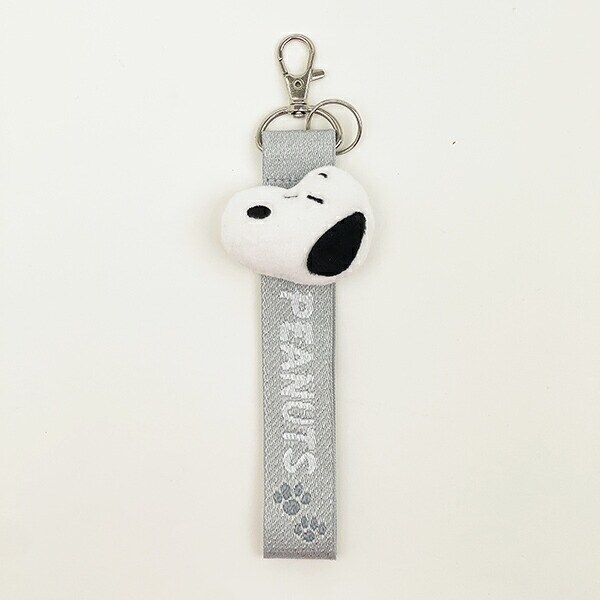スヌーピー ストラップキーホルダー シルバー SNOOPY | パーフェクト