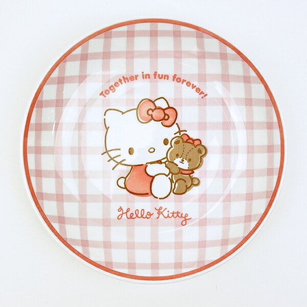 Sanrio♡キティ【カレー皿】9絵柄セット♡カレーなる旅2003 サンリオ ハローキティ 染付カレー皿 チェック 食器 Sanrio