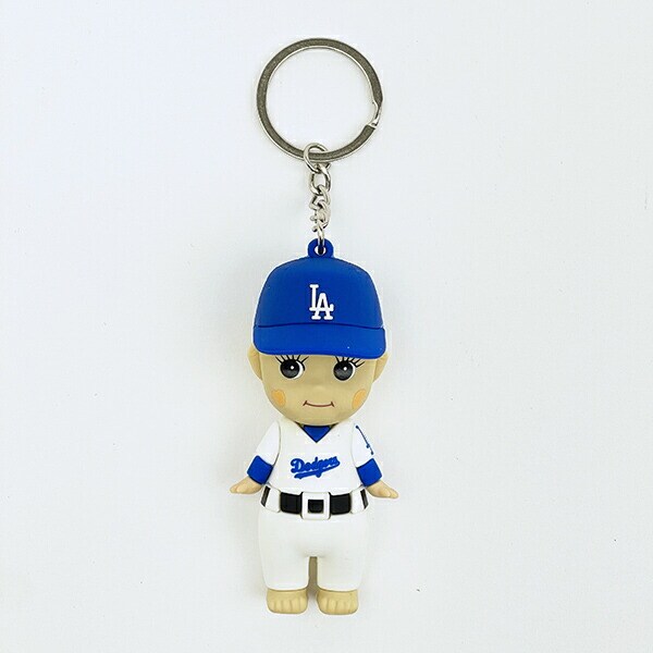 MLB MLB ドジャース メタルダイカットカラビナ キーホルダー ブルー
