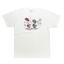 パーフェクト・ワールド・トーキョー(Perfect World Tokyo)の水森亜土 キスリボン 半袖Tシャツ(M) ホワイト アパレル