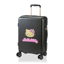 サンリオ 日焼け ハローキティ スーツケース 33L (ブラック) キャリーケース Sanrio