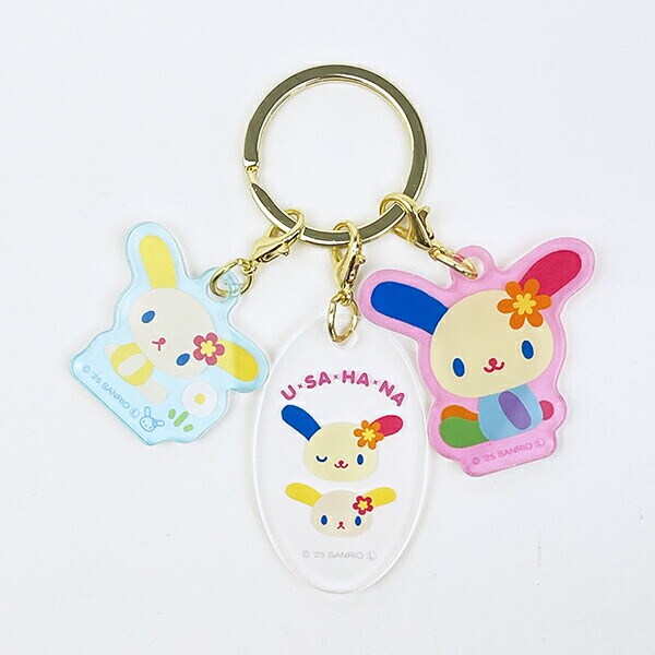 ウサハナ キーチェーン パークシチュエーションシリーズ カラフルハートキーホルダー