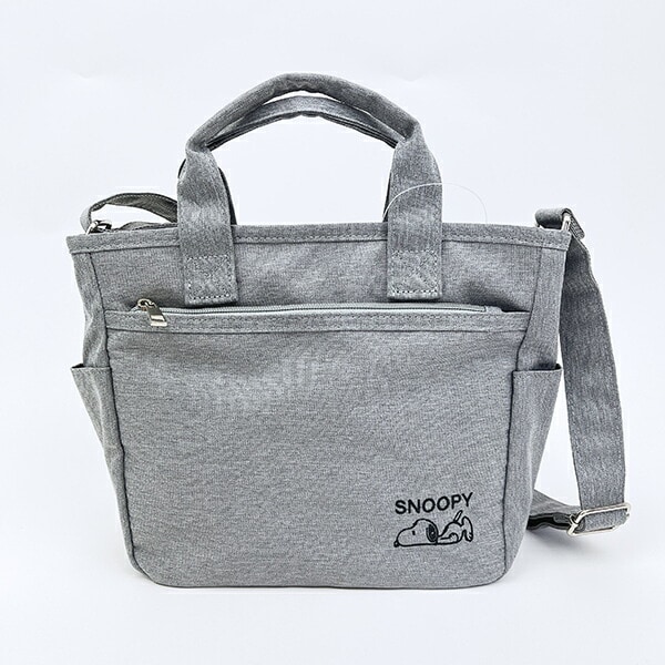 スヌーピー トートショルダーバッグ(S) グレー SNOOPY | パーフェクト