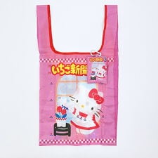 パーフェクト・ワールド・トーキョー(Perfect World Tokyo)のサンリオ いちご新聞 50th tetemo エコバッグ ピンク＆レッド Sanrio