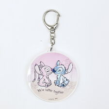 パーフェクト・ワールド・トーキョー(Perfect World Tokyo)のディズニー スティッチ＆エンジェル 水彩 スライドアクリルキーホルダー Disney