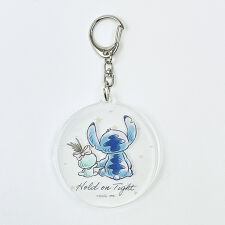 パーフェクト・ワールド・トーキョー(Perfect World Tokyo)のディズニー スティッチ＆スクランプ(後ろ姿) 水彩 スライドアクリルキーホルダー Disney