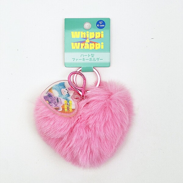 サンリオ マイメロディ ハート型ファーキーホルダー (ピンク) Sanrio