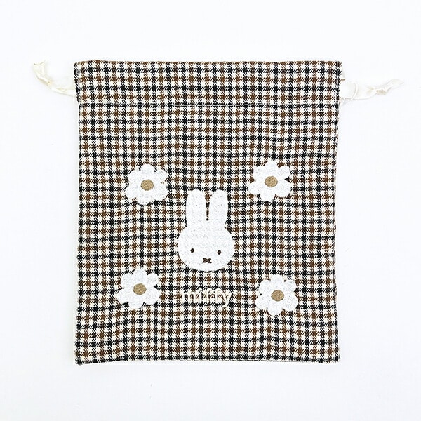 ミッフィー miffy 巾着 刺繍ミッフィーいっぱい 巾着 | パーフェクト