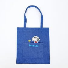 パーフェクト・ワールド・トーキョー(Perfect World Tokyo)のスヌーピー ジョークール＆ウッドストック ふっくらアップリケミニトートバッグ SNOOPY