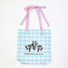 パーフェクト・ワールド・トーキョー(Perfect World Tokyo)のパワーパフガールズ ギンガムチェックトートバッグ サックス パワパフ