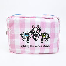 パーフェクト・ワールド・トーキョー(Perfect World Tokyo)のパワーパフガールズ ギンガムチェックポーチ ピンク パワパフ