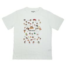 パーフェクト・ワールド・トーキョー(Perfect World Tokyo)のクレヨンしんちゃん 相関図 Tシャツ Lサイズ (ホワイト) アパレル