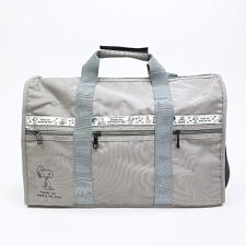 パーフェクト・ワールド・トーキョー(Perfect World Tokyo)のスヌーピー ボストンバッグ (ライトグレー) トラベル SNOOPY