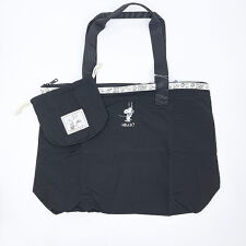 パーフェクト・ワールド・トーキョー(Perfect World Tokyo)のスヌーピー 巾着付きスーベニアトートバッグ (ブラック) トラベル SNOOPY