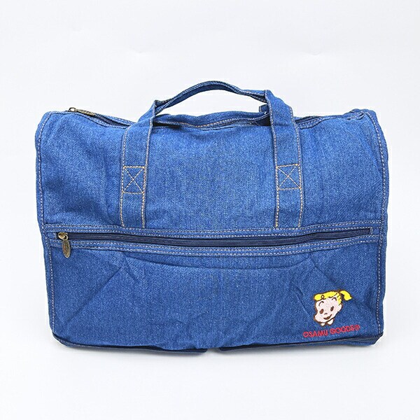 ミッフィー miffy 折りたたみボストンバッグ（M) フラワーブルー