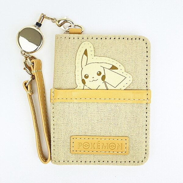 未使用品 ✨ ポケモン　ポップンケース　ピカチュウ 年代物 ポケットモンスター ピカチュウ 2つ折りパスケース ひょっこりワッペン