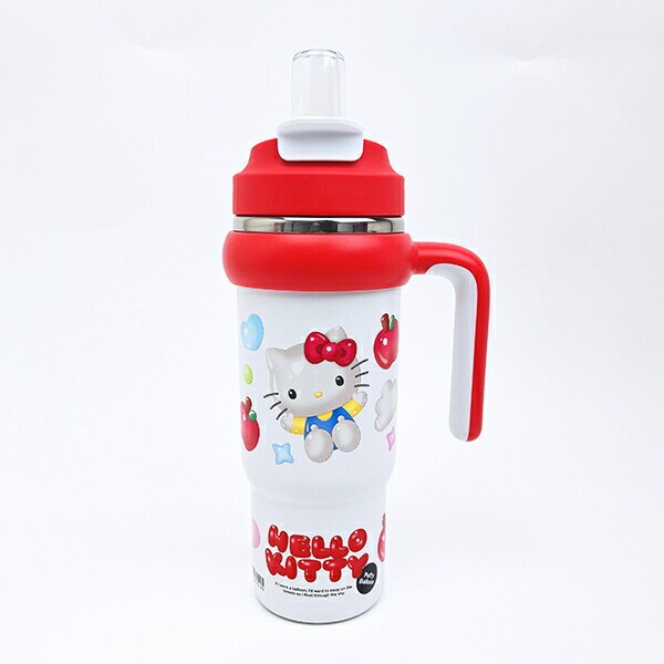 サンリオ ハローキティ ハンドル付2WAYストローステンレスタンブラー