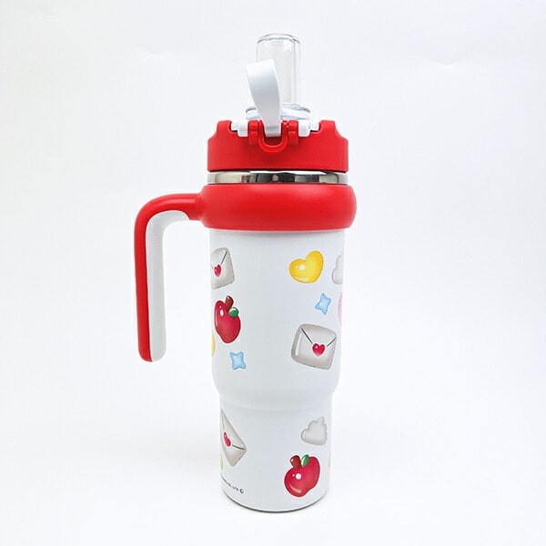 サンリオ ハローキティ ハンドル付2WAYストローステンレスタンブラー