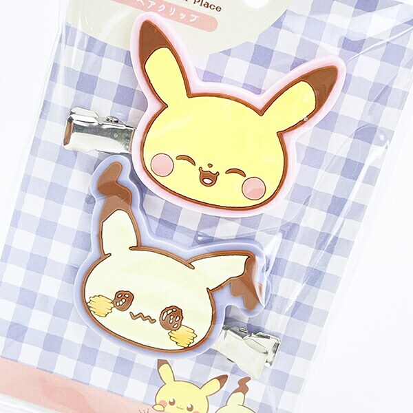 ポケットモンスター ラバーヘアクリップ ピカチュウ＆ミミッキュ