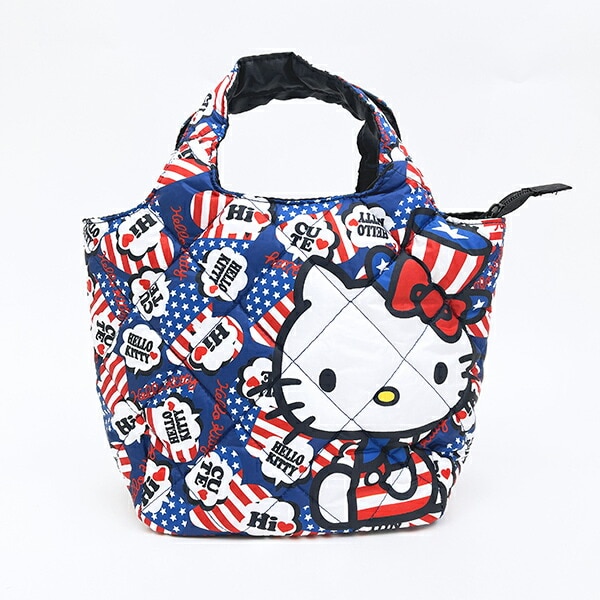 サンリオ ハローキティ 中綿ミニトートバッグ うし総柄 ランチ Sanrio