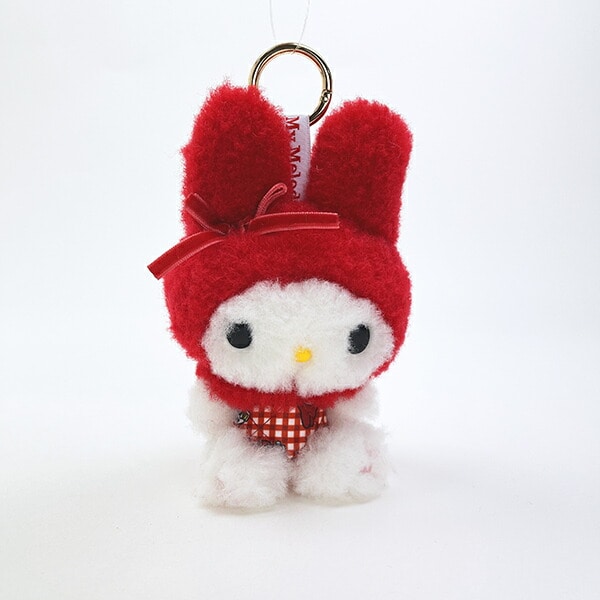 サンリオ マイメロディ マスコット 赤チェック sanrio | パーフェクト