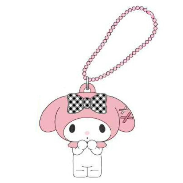 マイメロディ オトメロシリーズ バラ マスコット サンリオ サンリオ マイメロディ おそろいギンガムチェック シリーズ PVC