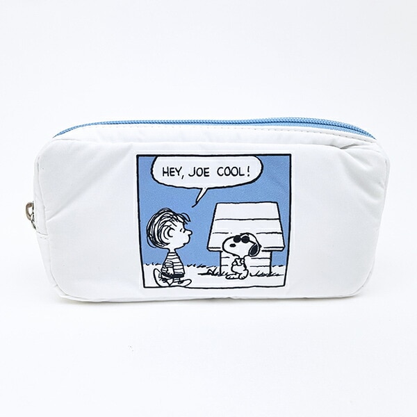 スヌーピー ポーチ (ブルー) コミック SNOOPY | パーフェクト