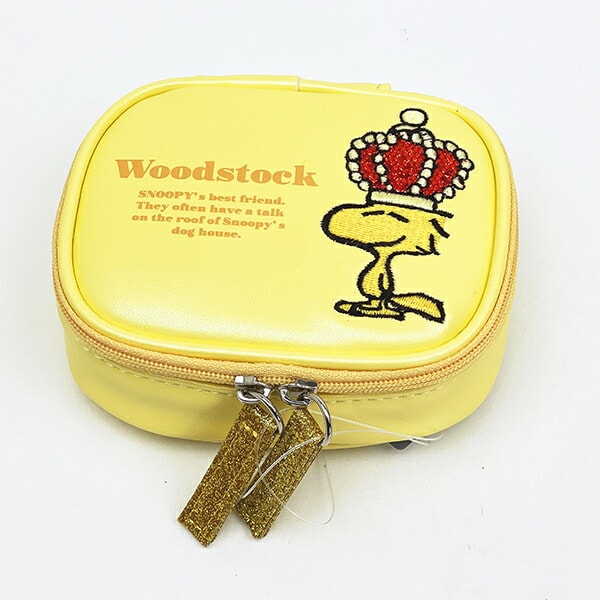 スヌーピー SNOOPY アクセサリーポーチ ダークグレイ 小物入れ