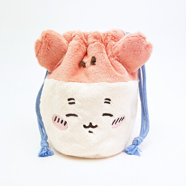 ちいかわ 古本屋 フェイス巾着 ポーチ | パーフェクト・ワールド