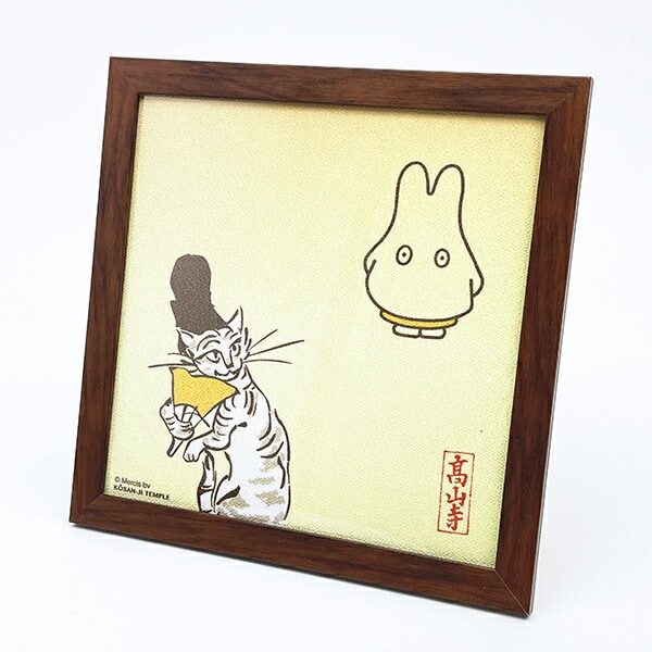 Miffy ミッフィー50周年展限定　洋服手ぬぐい　額装 ミッフィー miffy X 鳥獣戯画 額装 (C) アート インテリア