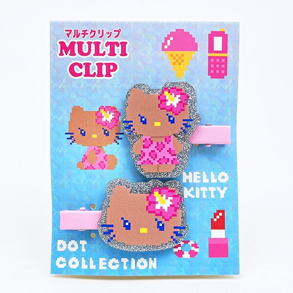 サンリオ 日焼けキティ マルチクリップ ドット シルバー Sanrio