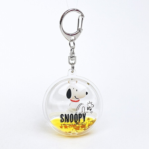 スヌーピー コミック ぷかぷかキーホルダー (イエロー) SNOOPY