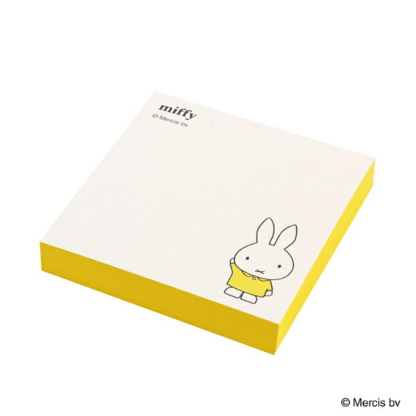 ミッフィー miffy ボックスメモ イエロー ブルーナ・カラーシリーズ
