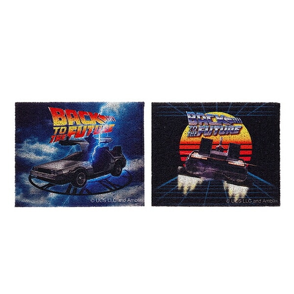 バックトゥザフューチャー BACK TO THE FUTURE 足元マット2枚組 カー