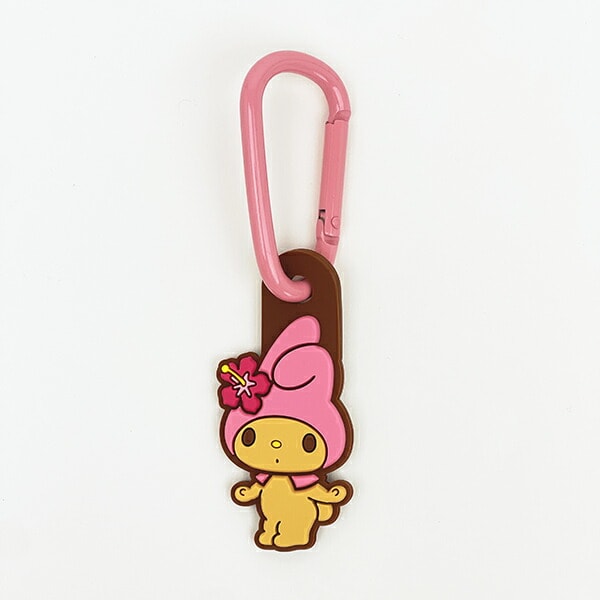 サンリオ 日焼け マイメロディ ラバーマスコット付きカラビナ Sanrio